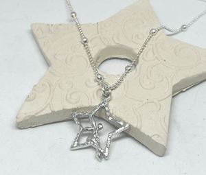 Silberkette mit Anhänger "Fee im Stern"