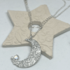 Silbermond mit Mondstein Cabochon
