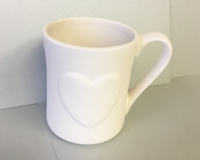 Herztasse zum bemalen